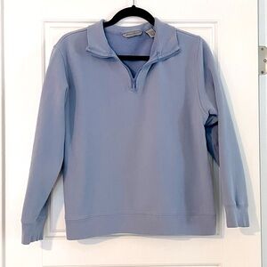 Eddie Bauer periwinkle Quarter-zip: Size L